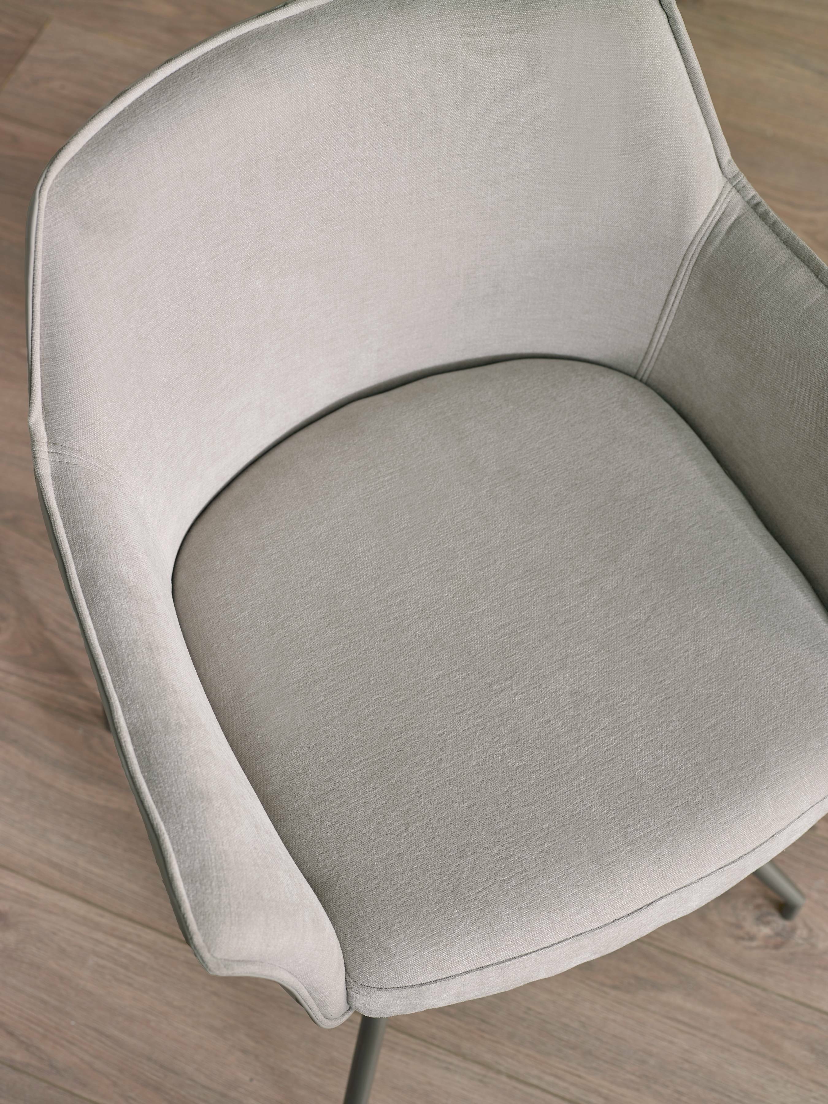 Beauly Ivory Chenille Dining Chair